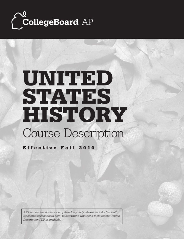 Apush PDF Advanced Placement Test (Assessment)
