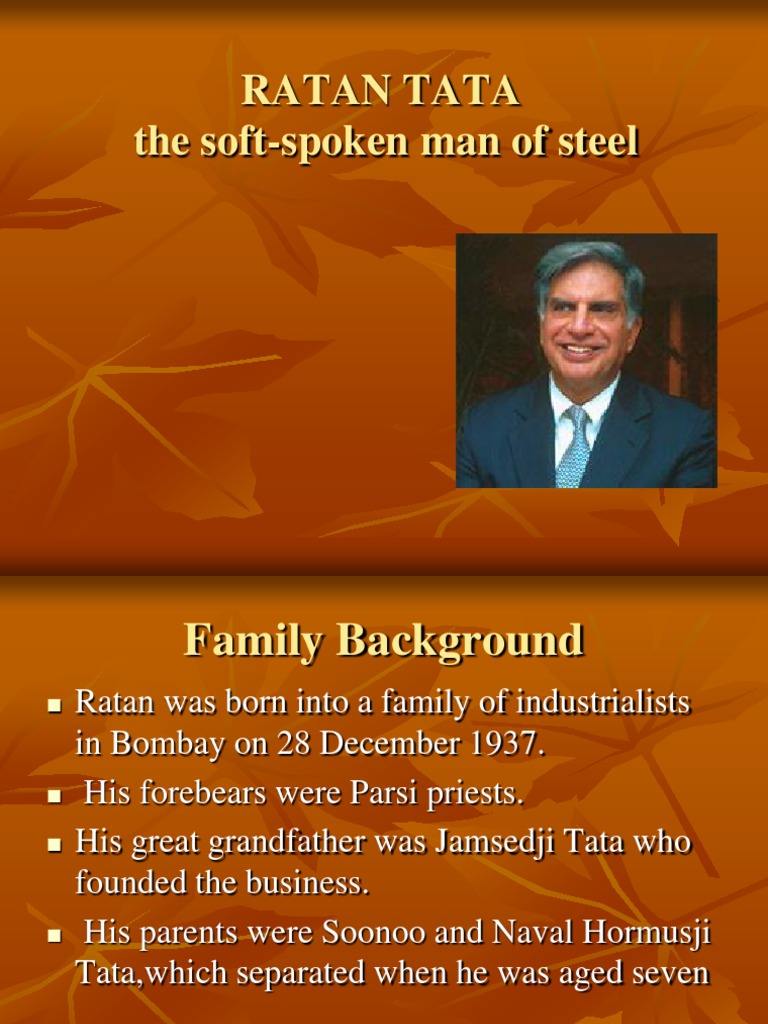 Ratan Tata Biography | PDF | Automotive Equipment | Business (General)