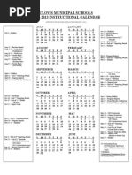 2012-2013 Instructional Calendar