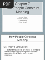 Communication Theory Group Presentation - How People Construct Meaning