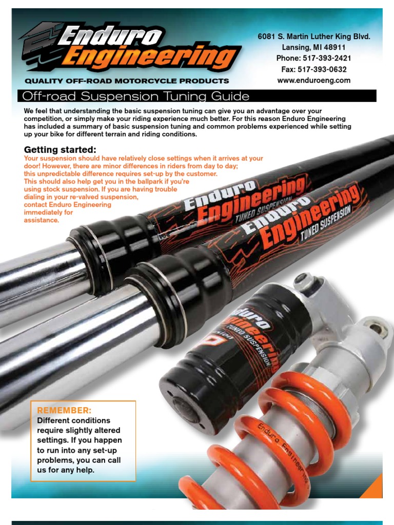 OffRoad Suspension Tuning Guide PDF Suspension (Vehicle) Vehicles