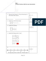 Answer Sheet 1: Math Year 4-Activity Sheet - Lesson 17: Adding Two Proper Fractions With The Same Denominator