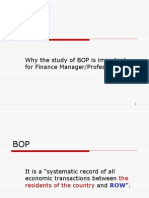 Why The Study of BOP Is Important For Finance Manager/Professional?