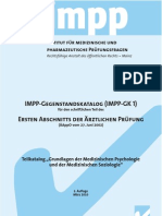 IMPP Gegenstandskatalog Psychologische Und Soziologische Grundlagen Der Medizin