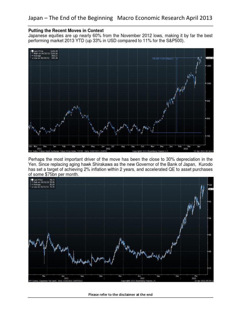 Japan's Economic Shift: 2013 Insights | PDF | Bank Of Japan | Bonds ...