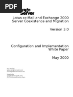 Lotus CcMail and Exchange 2000 Server Coexistence and Migration