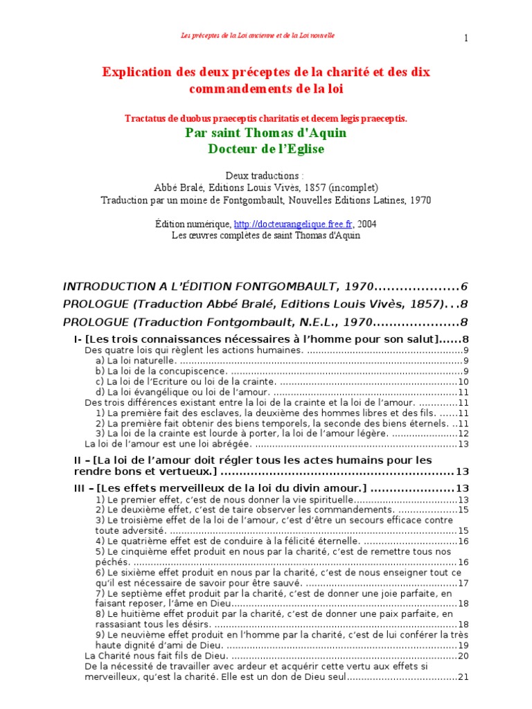 04 Les Deux Préceptes De La Charité Et Les 10 Commandements