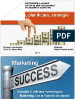 Marketing, Planificare, Strategie