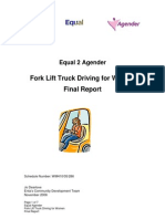Fork Lift Truck Driving For Women Final Report: Equal 2 Agender