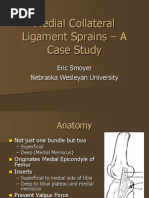 Medial Collateral Ligament Sprains – A Case Study