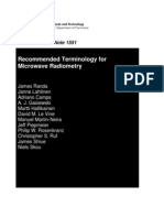 Radiometry Definitions and Terms