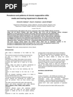 Prevalence and Patterns of Chronic Suppurative Otitis