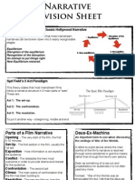 Narrative in Film - Revision Sheet