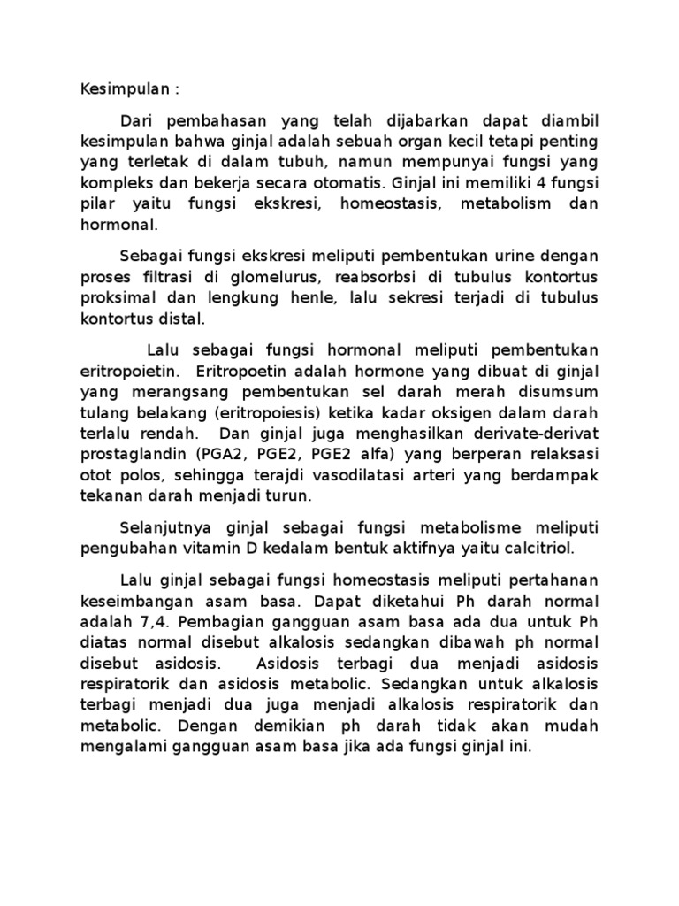 Kesimpulan makalah