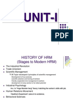 History of HRM Stages To Modern HRM