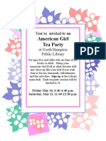 American Girl Tea Party: You're Invited To An
