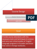 Course Design for English Language Programs