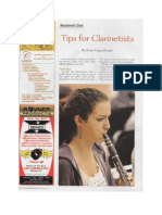 tips for clarinetists part i