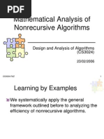 3.mathematical Analysis of Nonrecursive Algorithms