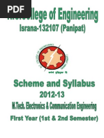Booklet _ECE_ M_ Tech_ 1st & 2nd Sem PDF