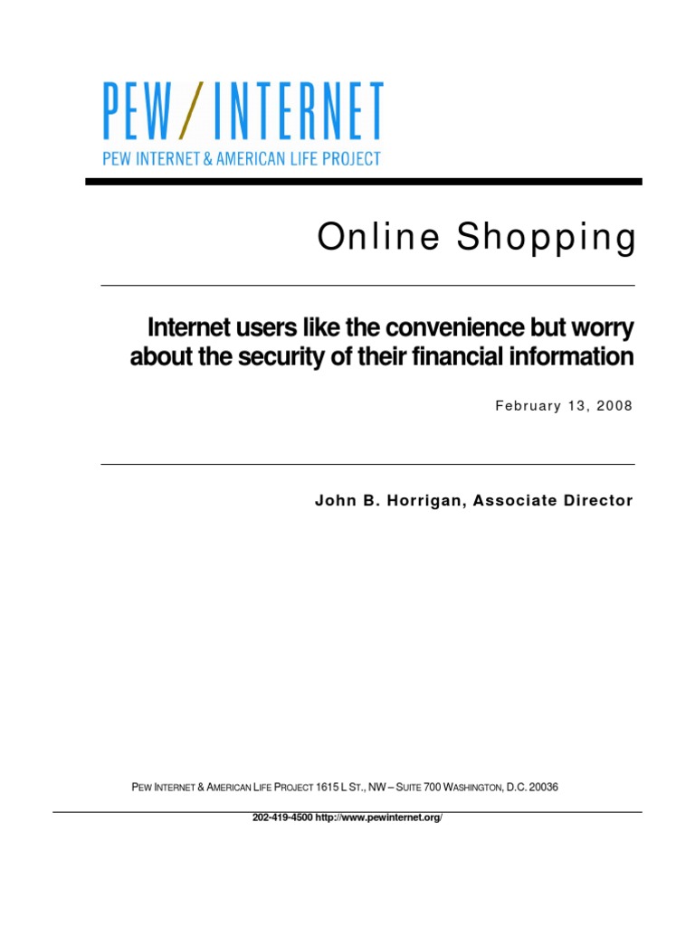 Online Shopping Analysis Pdf Online Shopping E Commerce