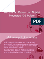 Kebutuhan Cairan Dan Nutrisi Neonatus (0-6 Bulan