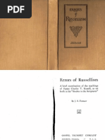 J. E Forres, 1915 - Errors of Russellism