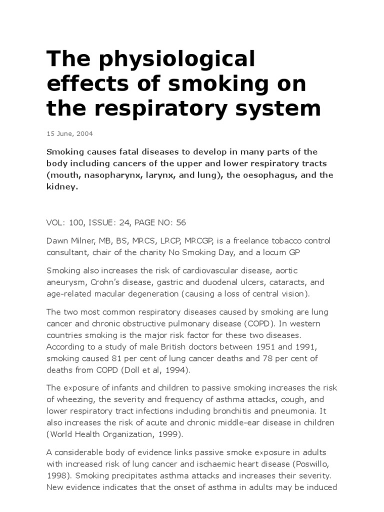 review of related literature about effects of cigarette smoking pdf Causes and Effects of Smoking - 1101 Words