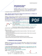 Analyticka Geometria Linearnych Utvarov