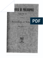 R P André Brémond : Rationalisme et religion