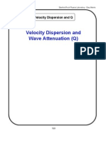 Velocity Dispersion and Wave Attenuation (Q)