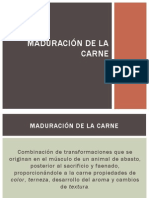 Maduración de La Carne