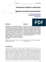 Anarquismo español y educación