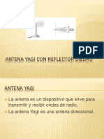 Antena Yagi Con Reflector Diedro