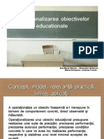 Operationalizarea Obiectivelor Educationale