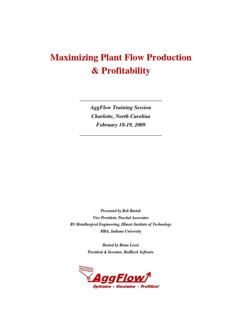 AggFlow Sample Training Agenda | PDF | Mathematical Optimization ...