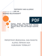 Adenoidal Hypertrophy and Allergic Rhinitis New