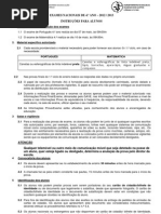 Exames Nacionais Instruções Alunos 4.º ano - 2013