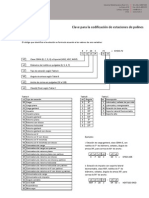 Codificación estaciones polines industria metalmecánica