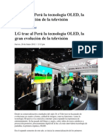 LG Trae Al Perú La Tecnología OLED