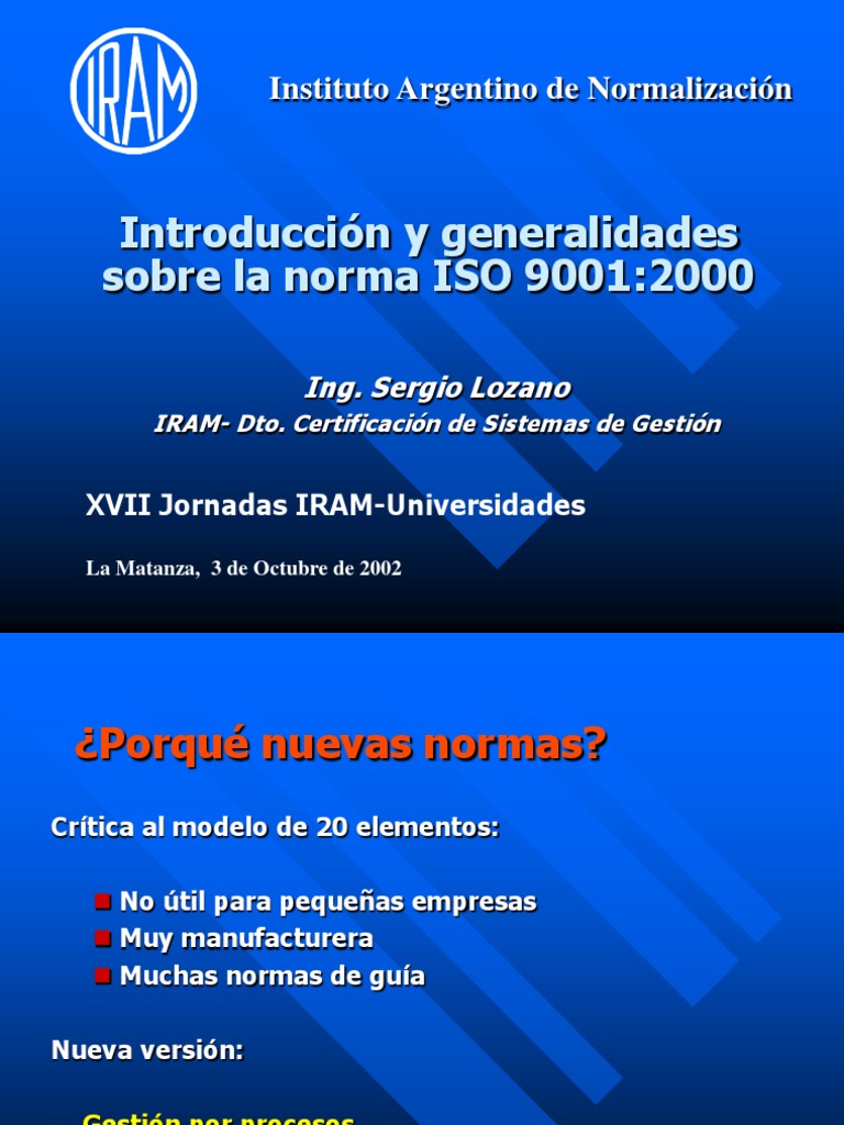Introducción a ISO 9001:2000 | PDF | Gestión de la calidad | Calidad