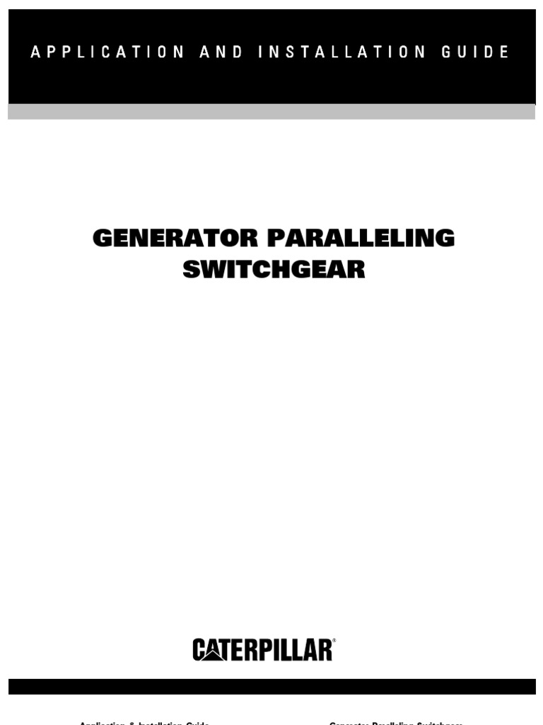 Caterpillar Generator Paralleling Switchgear Guide | Transformer