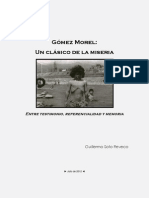 Gomez Morel, Un Clasico de La Miseria. G. Soto R.