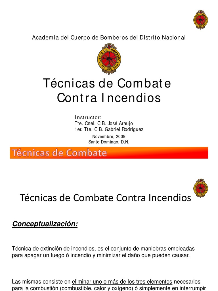 Técnicas Efectivas Contra Incendios | PDF