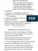 Maximizing throughput with Theory of Constraints TOC