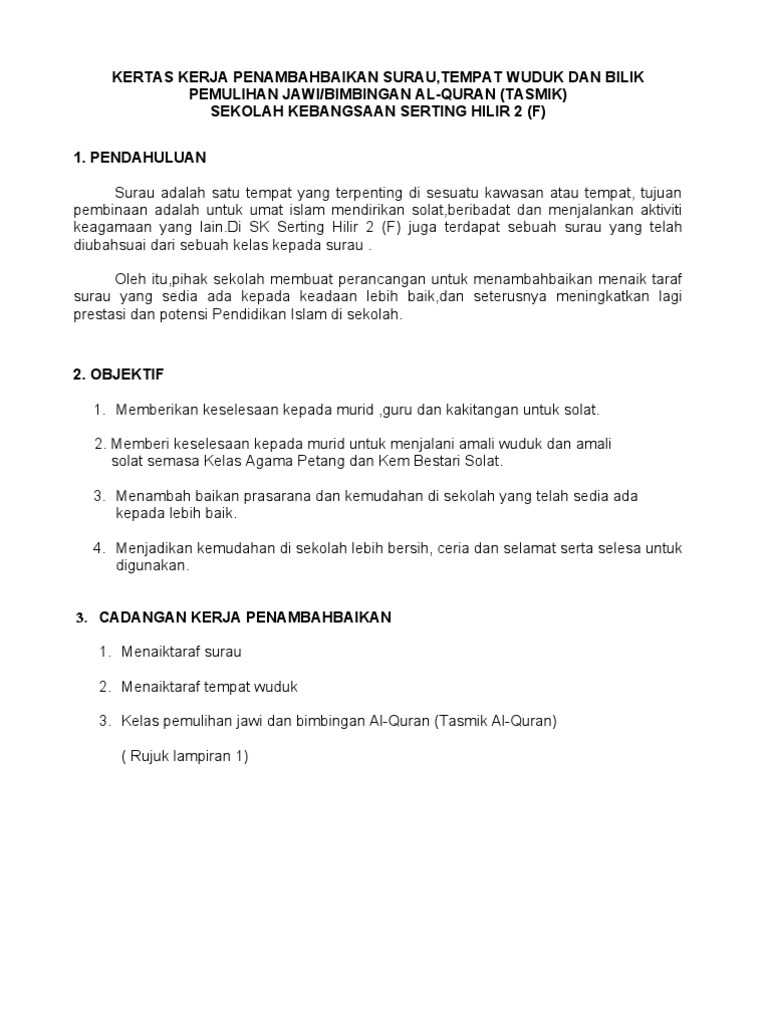 Contoh Surat Mohon Status Cf