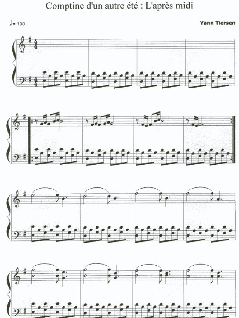 Amelie Piano Score Pdf :: recoverysuper
