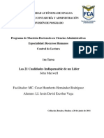 Resumen 21 Habilidades Del Lider 1ra Tarea HABILIDADES DIRECTIVAS