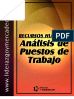 Analisis de Los Puestos de Trabajo E-book