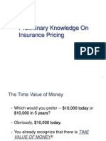 Preliminary Knowledge On Insurance Pricing